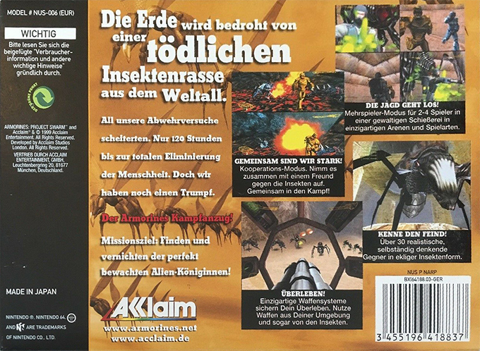 Armorines - Project S.W.A.R.M. - Dos