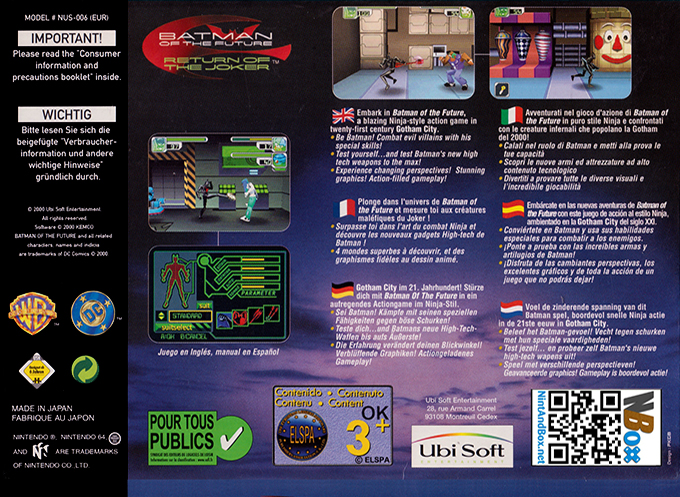 Batman Beyond : Return of the Joker - Dos