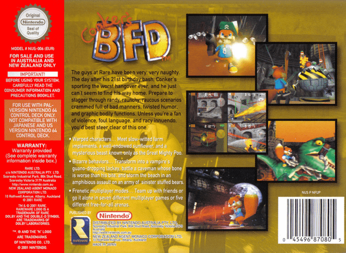 Conker's Bad Fur Day - Dos