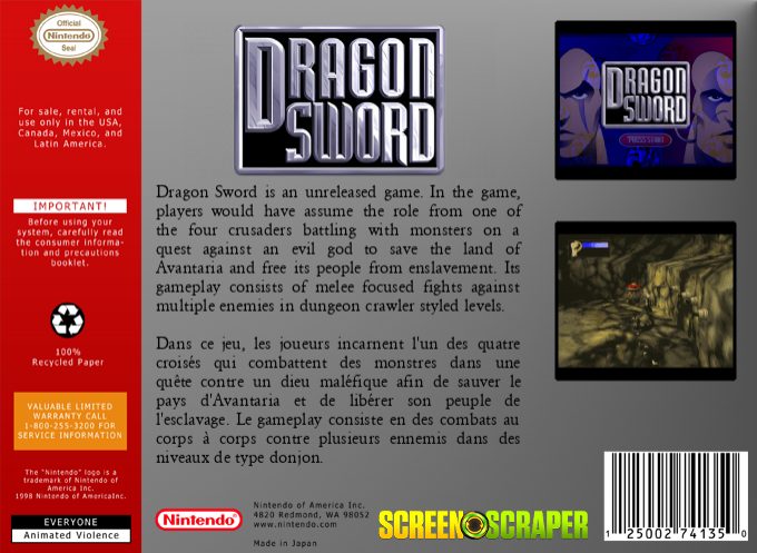 Dragon Sword 64 - Dos