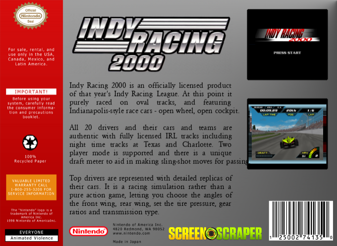 Indy Racing 2000 - Dos