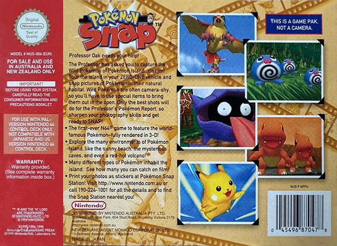 Pokémon Snap - Dos