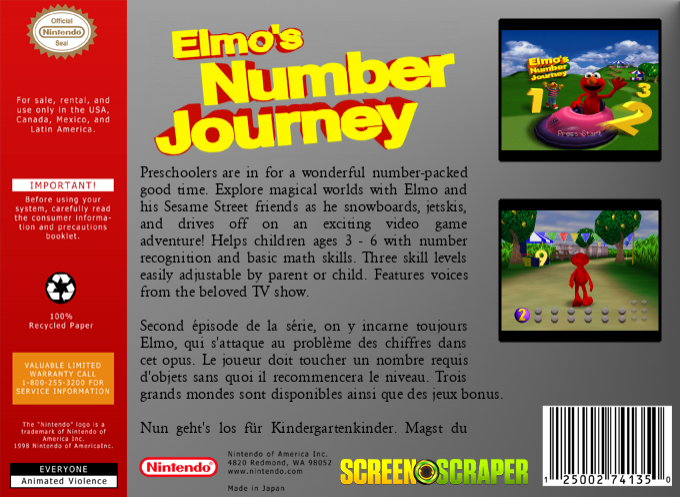 Sesame Street : Elmo's Number Journey - Dos