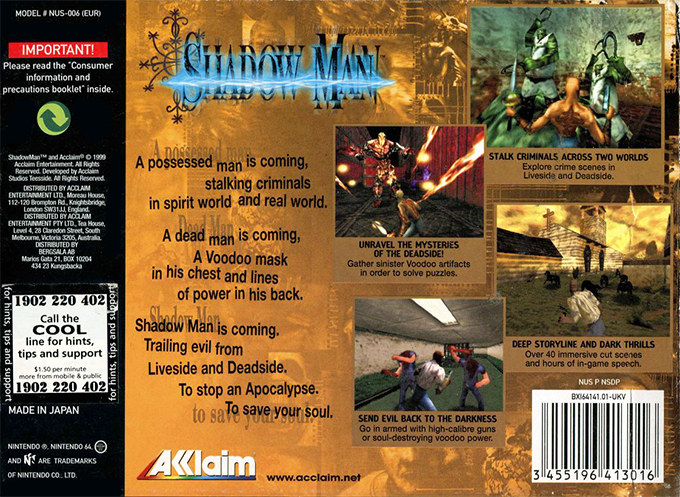 Shadow Man - Dos