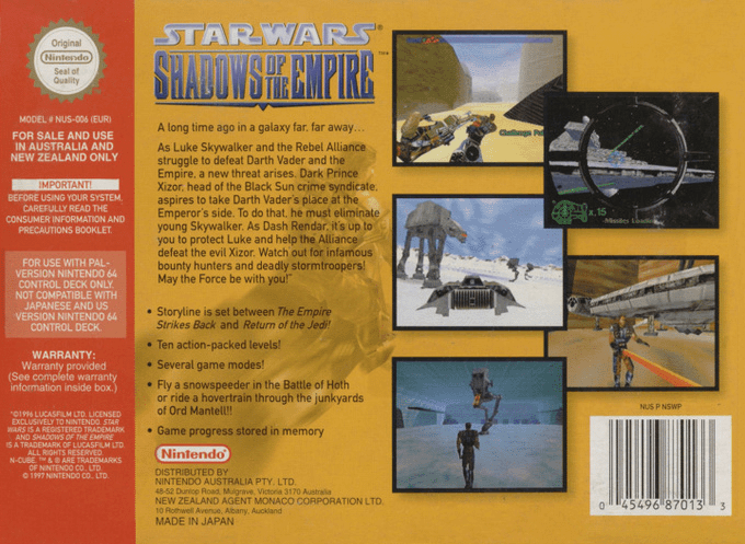 Star Wars : Shadows of the Empire - Dos