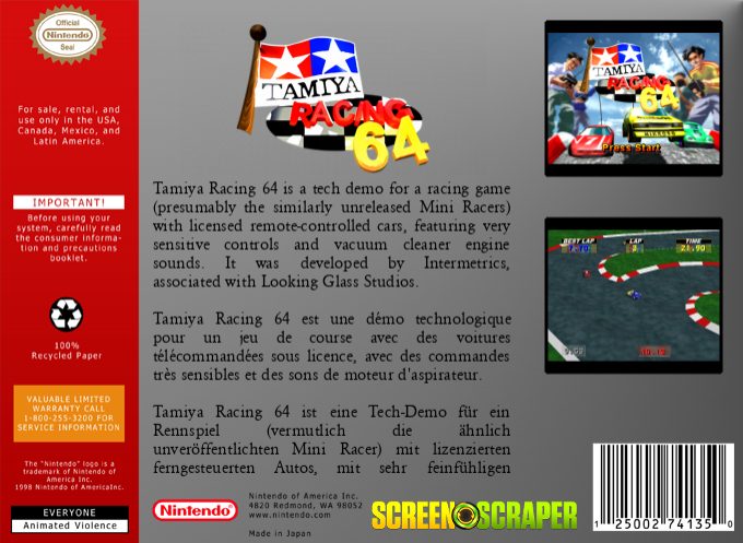 Tamiya Racing 64 - Dos