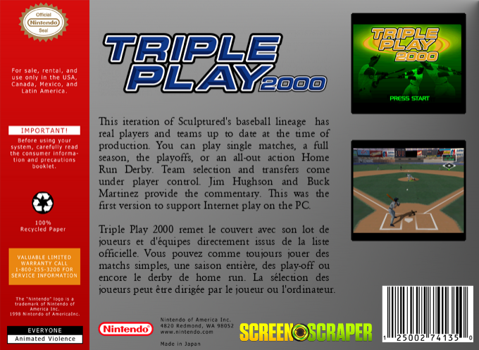Triple Play 2000 - Dos