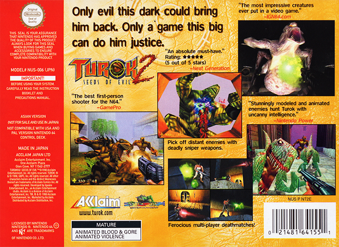 Turok 2 : Seeds Of Evil - Dos