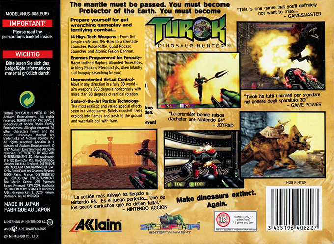 Turok : Dinosaur Hunter - Dos