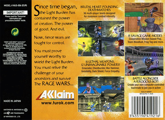 Turok : Rage Wars - Dos