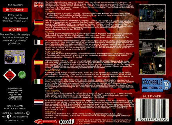 WinBack : Covert Operations - Dos