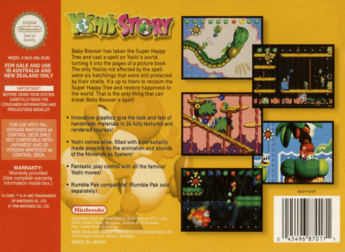 Yoshi's Story - Dos