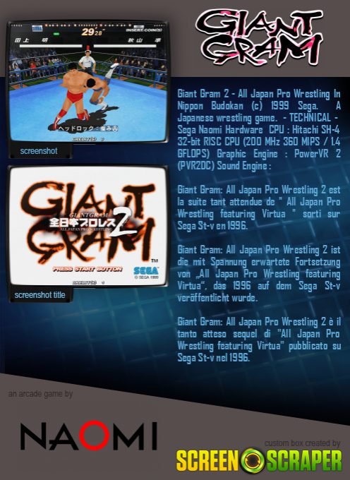 Giant Gram: All Japan Pro Wrestling 2 - Dos