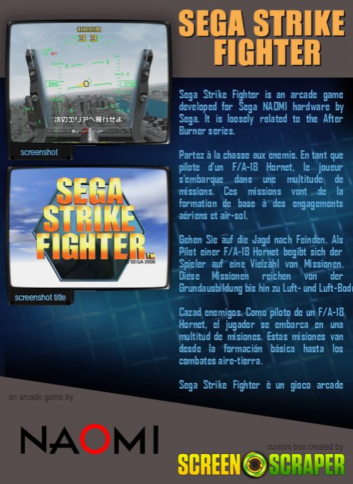 Sega Strike Fighter - Dos