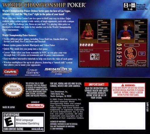 World Championship Poker - Deluxe Series dos