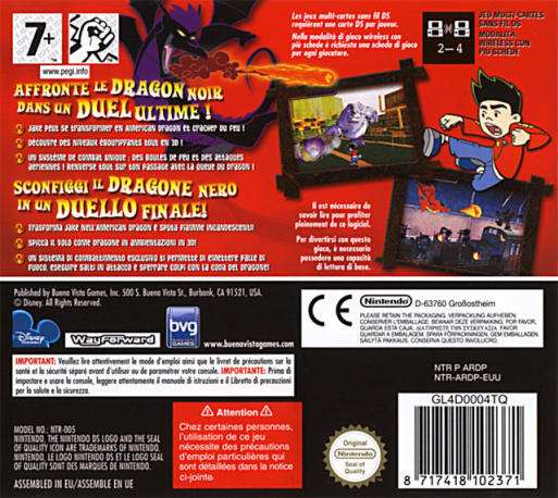 American Dragon : Jake Long : Attack Of The Dark Dragon - Dos