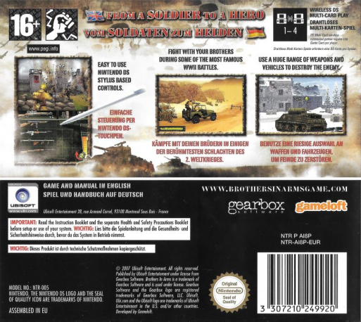 Brothers In Arms Ds - Dos