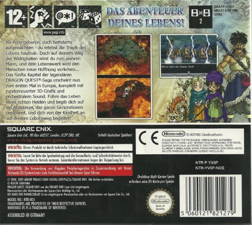 Dragon Quest: La Fiancée céleste dos