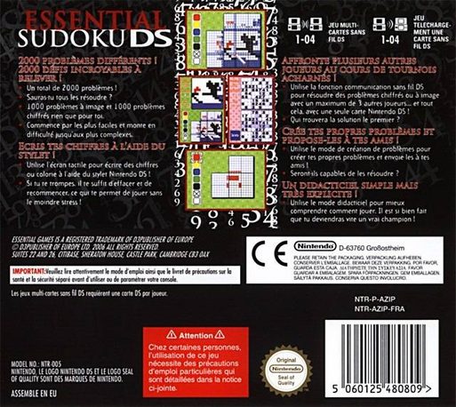 Essential Sudoku DS dos