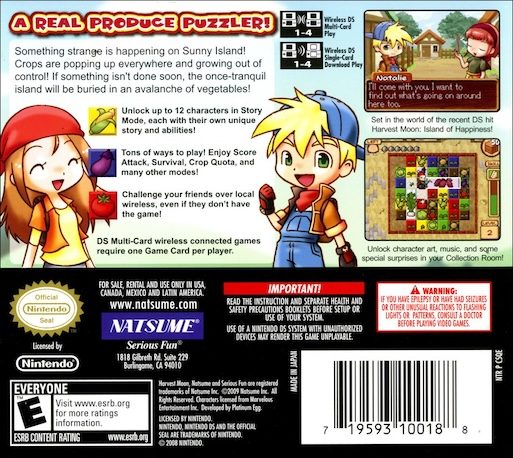 Harvest Moon : Frantic Farming dos