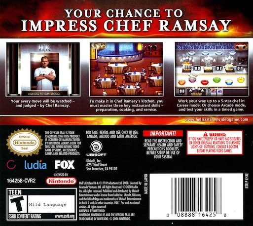 Hell's Kitchen : The Video Game dos