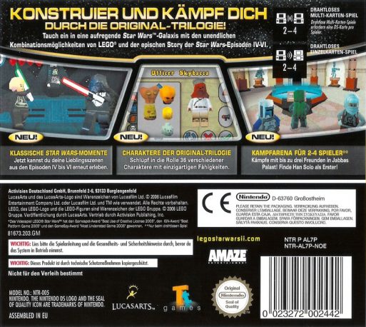 LEGO Star Wars II : La Trilogie Originale dos