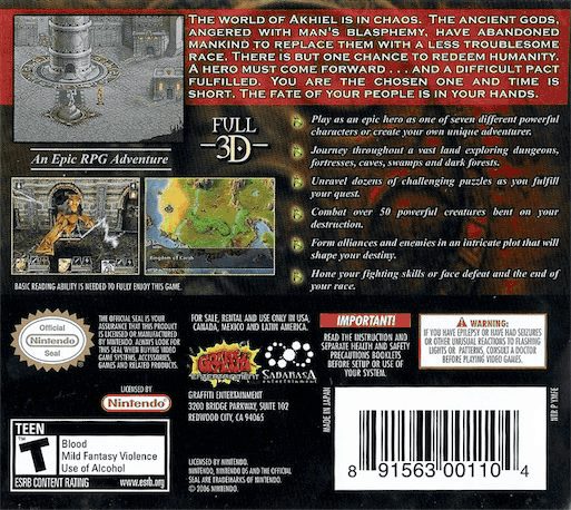 Mazes of Fate DS dos
