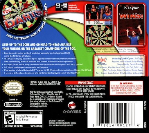 PDC World Championship Darts - The Official Video Game dos