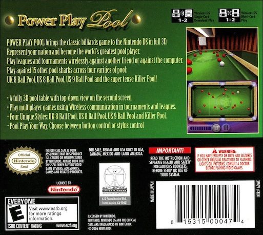 Power Play Pool dos