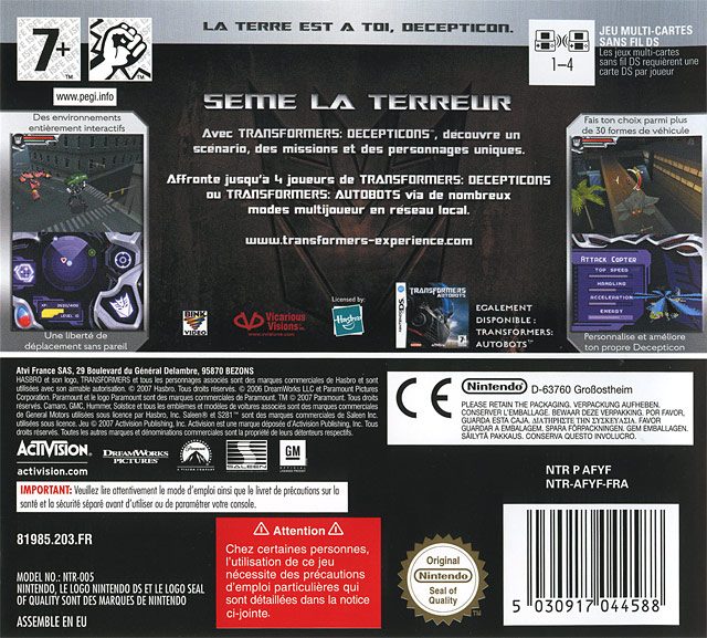 Transformers - Decepticons dos