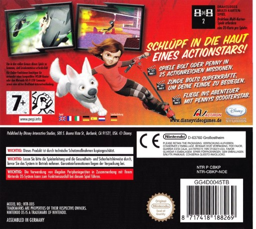 Volt : Star Malgré Lui - Dos