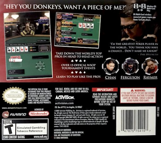 World Series of Poker 2008 : Battle for the Bracel dos