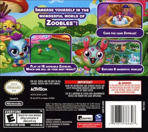 Zoobles! Spring to Life! dos