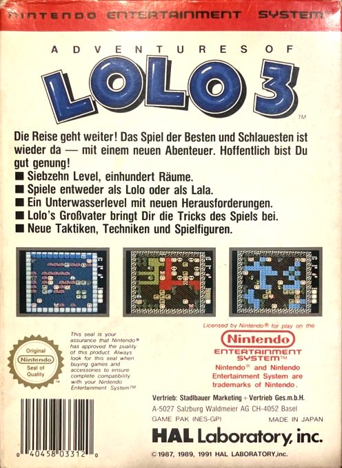 Adventures of Lolo 3 - Dos