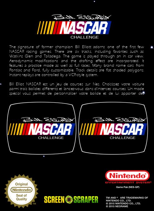 Bill Elliott's NASCAR Challenge - Dos