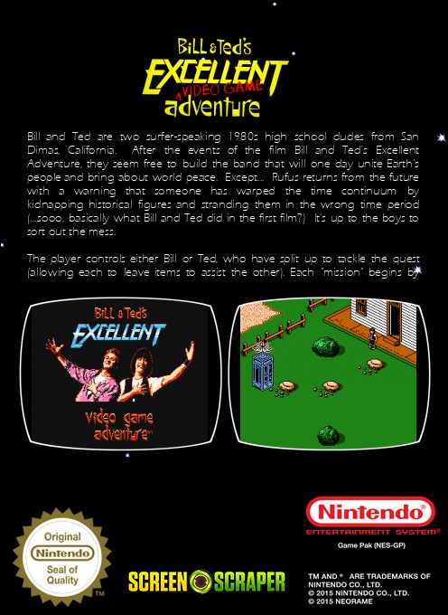 Bill & Ted's Excellent Video Game Adventure - Dos