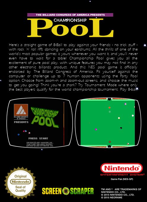 Championship Pool - Dos