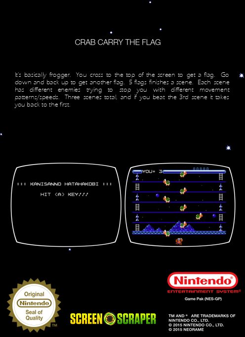 Crab Carry The Flag - Dos