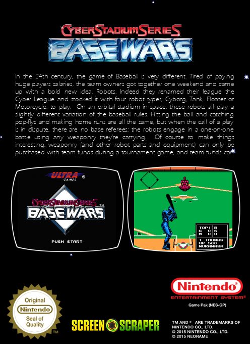 Cyber Stadium SerieS : Base Wars - Dos