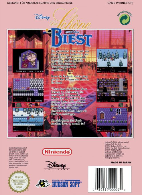 Disney's La Belle et la Bête - Dos