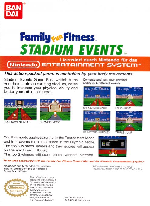Family Fun Fitness : Stadium Events - Dos