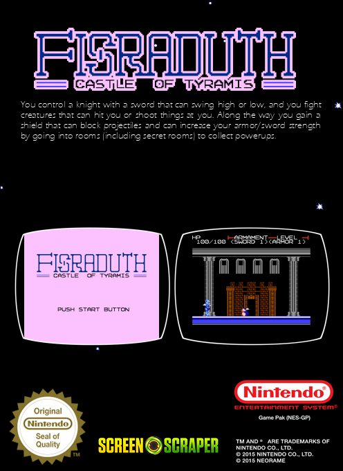 Fisraduth - Castle of Tyramis - Dos