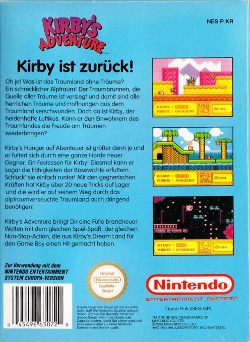 Kirby's Adventure - Dos