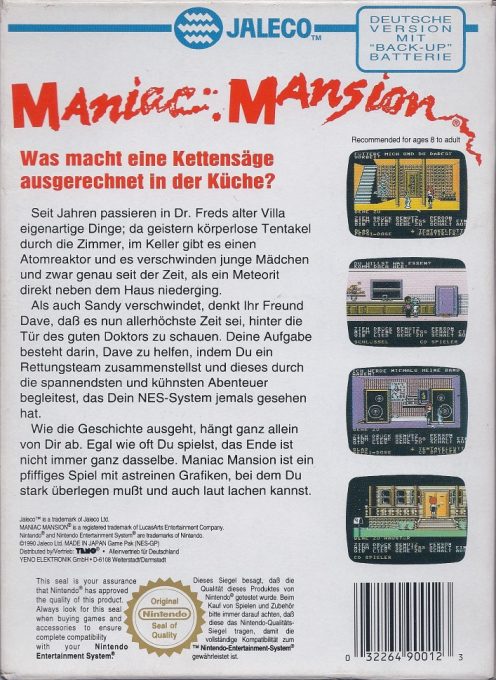 Maniac Mansion - Dos