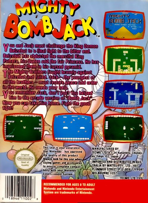 Mighty Bomb Jack - Dos