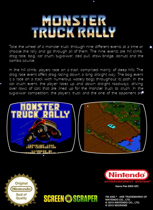 Monster Truck Rally - Dos