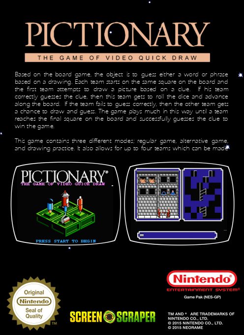 Pictionary : The Game of Video Quick Draw - Dos