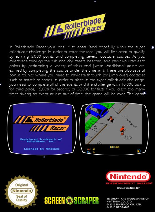 Rollerblade Racer - Dos