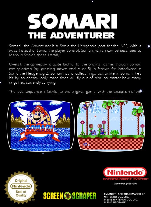 Somari The Adventurer - Dos