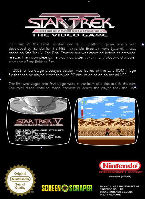 Star Trek V : The Final Frontier dos